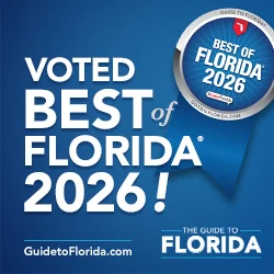 Voted Best of Florida 2026 badge, presented by Guide to Florida