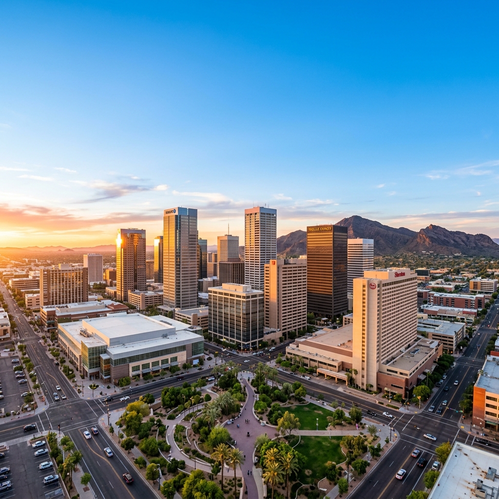 Phoenix, Arizona downtown skyline