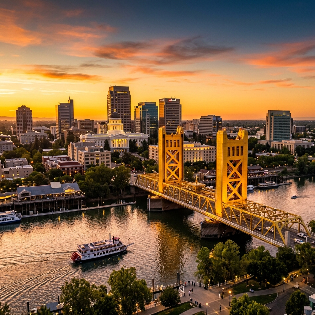 Sacramento, California downtown skyline