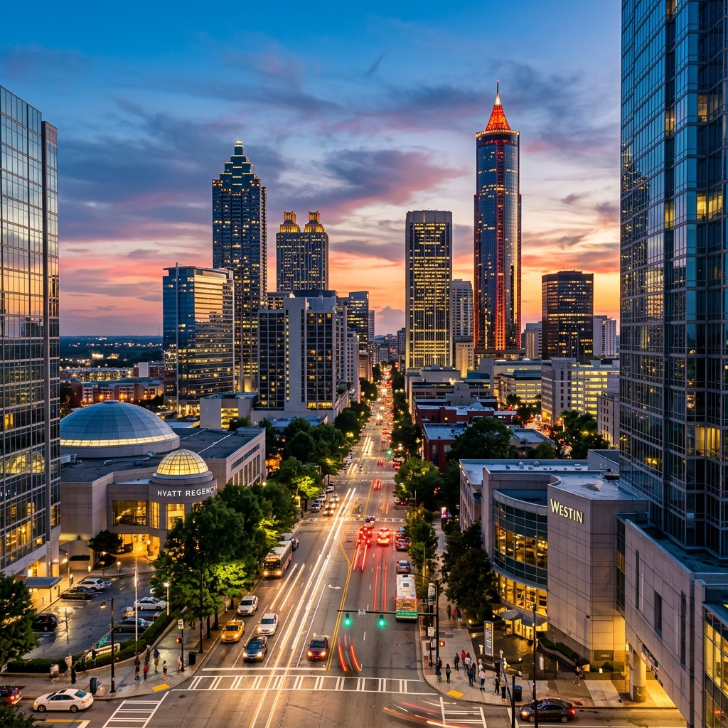 Atlanta, Georgia downtown skyline