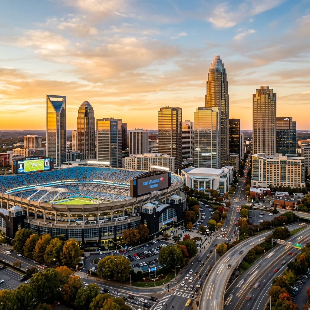 Charlotte, North Carolina downtown skyline