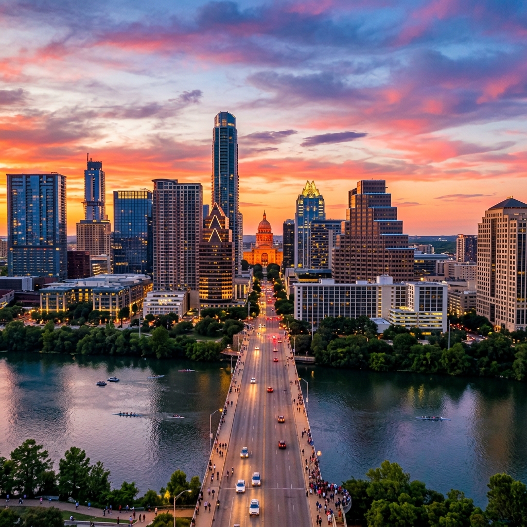 Austin, Texas downtown skyline