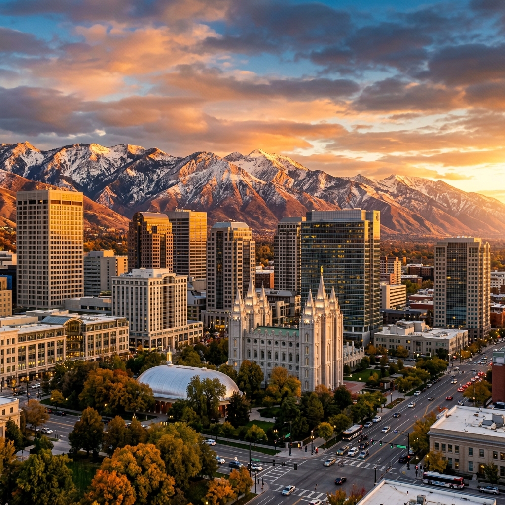 Salt Lake City, Utah downtown skyline